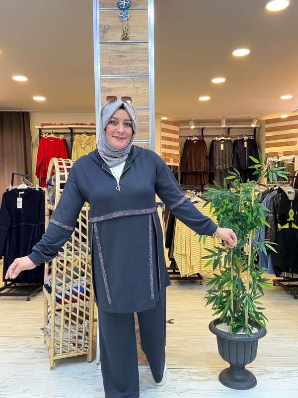 SPOR ŞIK KAPÜŞONLU TAKIM