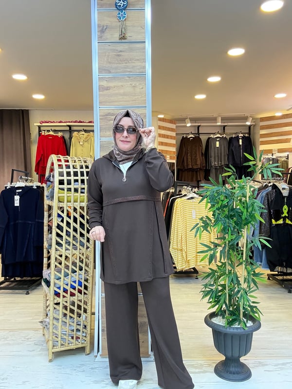 SPOR ŞIK KAPÜŞONLU TAKIM