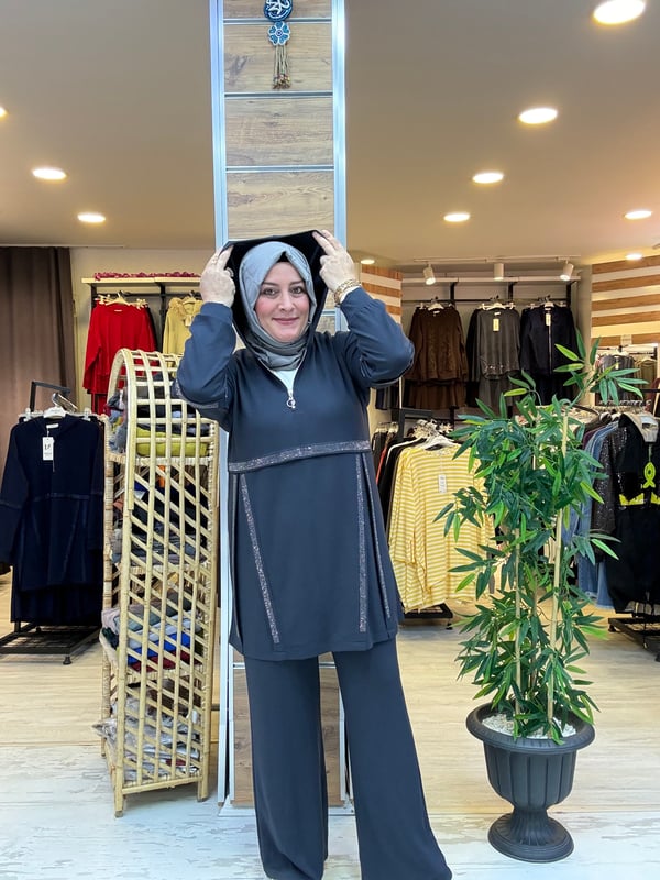 SPOR ŞIK KAPÜŞONLU TAKIM