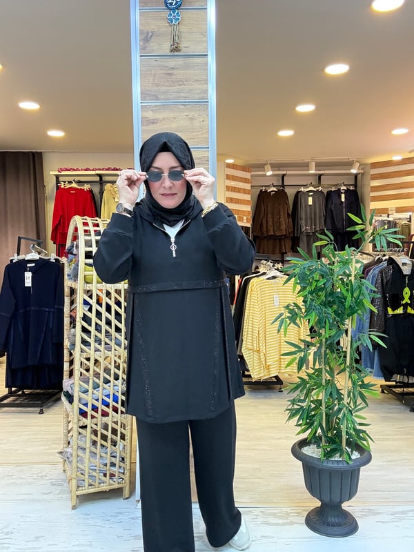 SPOR ŞIK KAPÜŞONLU TAKIM