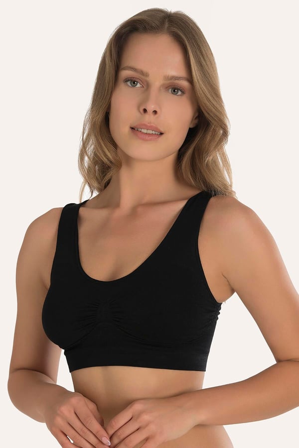 Siyah Seamless Yarım Büstiyer