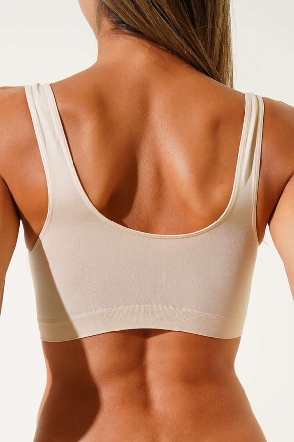 Ten Rengi Kalın Askılı Seamless Bustiyer Atlet Body