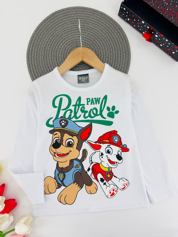 0275-6 Pw Ptrl Baskılı Yazılı Erkek Çocuk Penye Üçlü Takım-YEŞİL