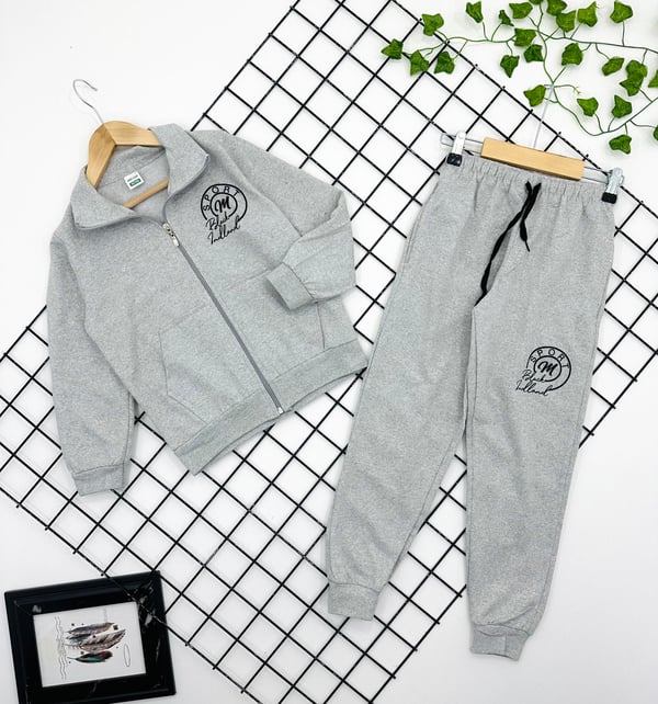 0731 Sport Black İndland Yazılı Erkek Çocuk Mevsimlik Takım (8-15 Yaş)-GRİ
