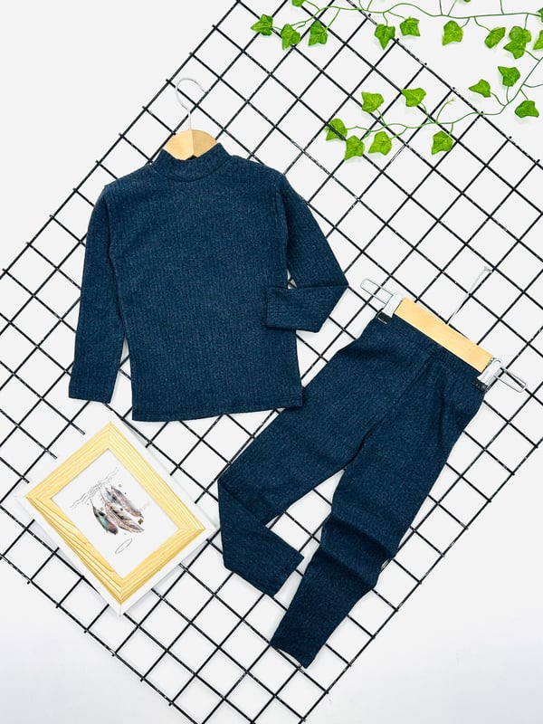 1300 Fitilli Kumaş Kışlık Unisex Takım-FÜME