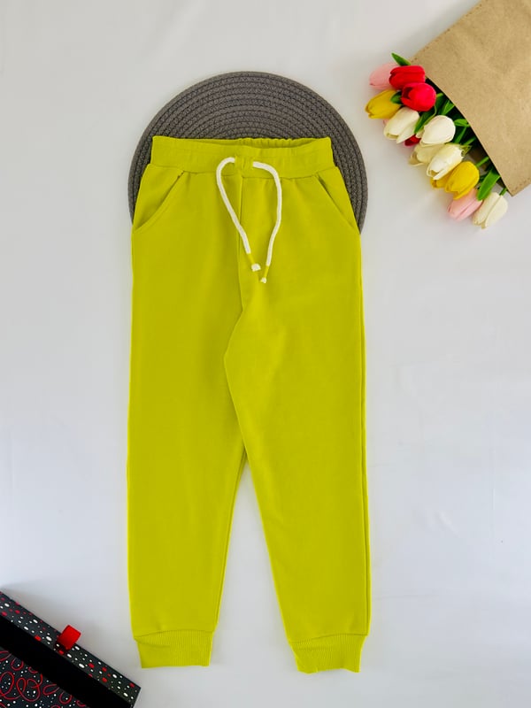 17803 Flota Cepli Unisex Çocuk Eşofman Altı-FISTIK YEŞİLİ
