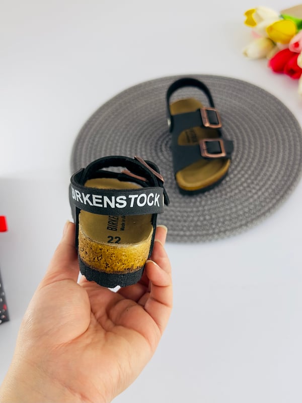 2230-1 Birknstck Sandalet Model Unisex Çocuk Terlik-SİYAH