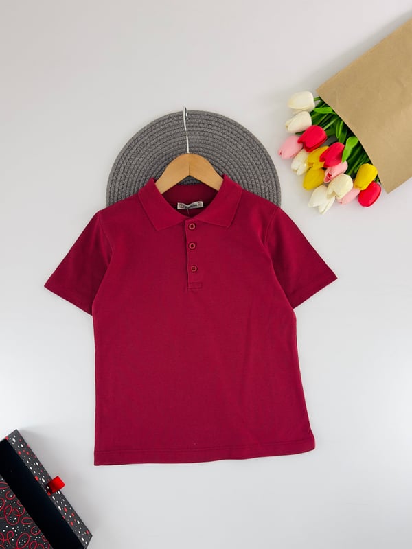 2365 Polo Yaka Unisex Çocuk Lacost-BORDO