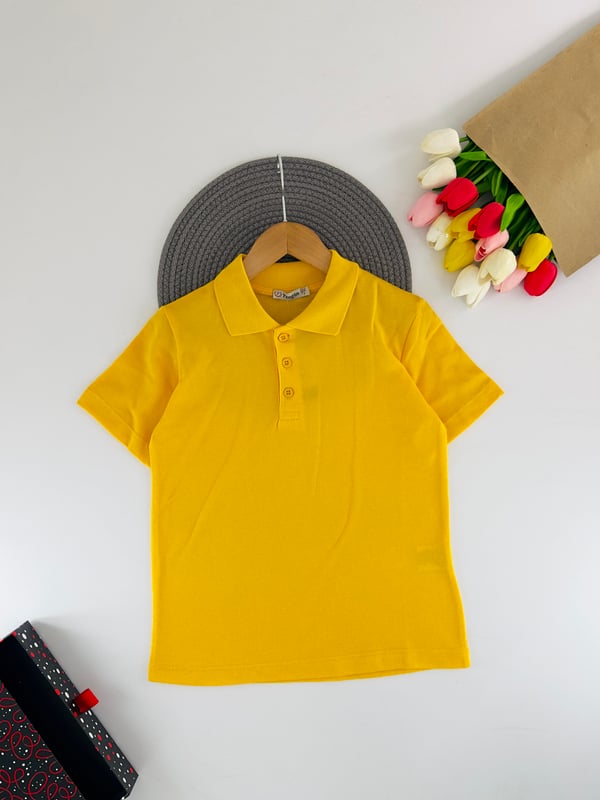2375 Polo Yaka Unisex Çocuk Lacost-SARI