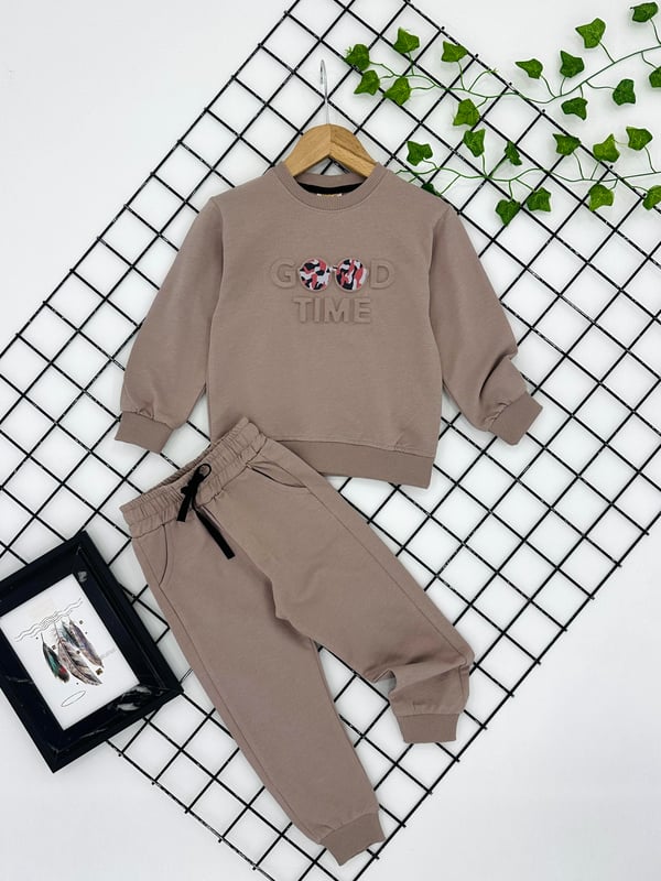 24960 Good Timebas Erkek Çocuk Mevsimlik Takım-TAŞ
