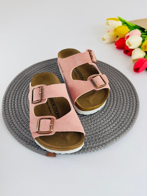 3135-1 Brknstck Düz Renk Unisex Çocuk Terlik-PEMBE
