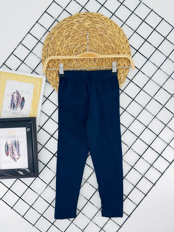 401-1 Ribanalı Şardonlu Unisex Termal Tayt-LACİVERT
