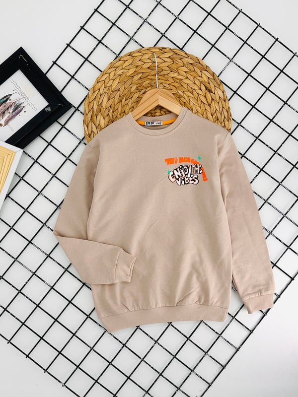 8383 Enjoy The Yazılı Sweat-TAŞ