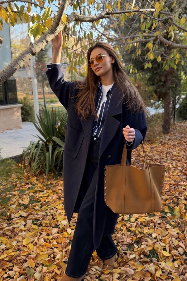 ms. lacivert kaşe kaban