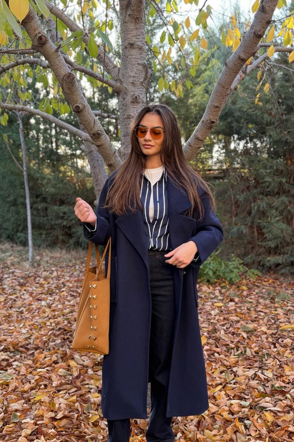 ms. lacivert kaşe kaban