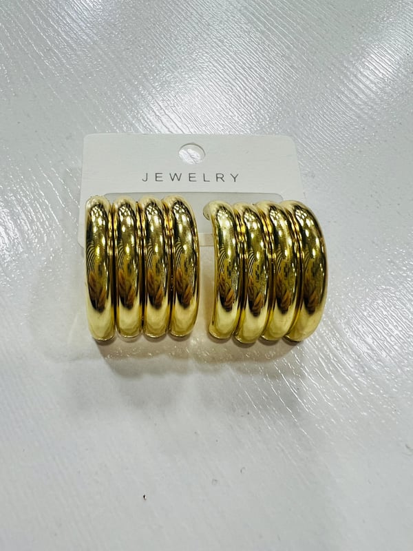 4 lü Görünümlü Yarım Halka (Gold) 