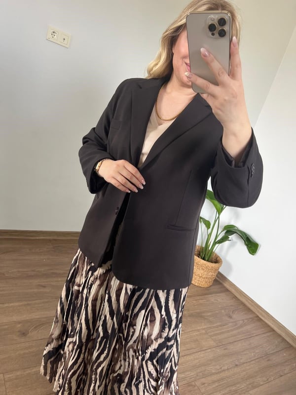 Acı Kahve Std Beden Blazer Ceket 