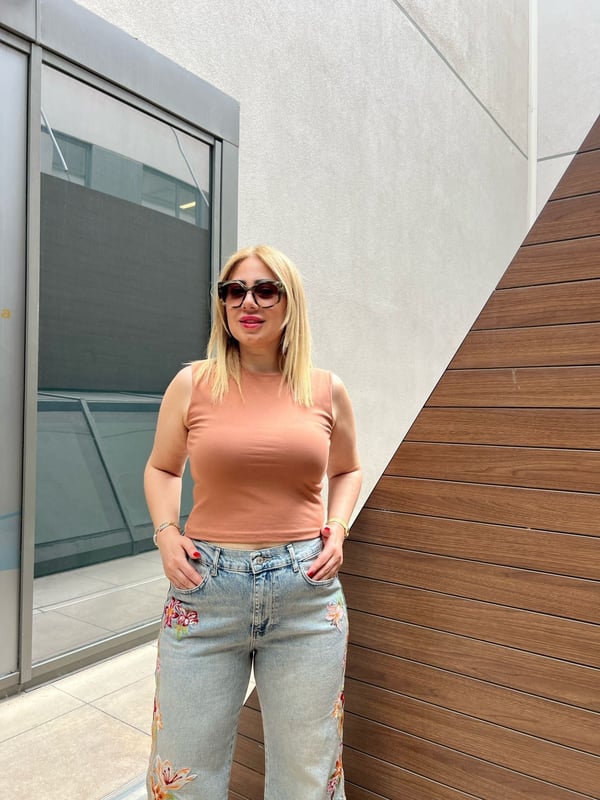 Bisiklet Yaka Kolsuz Penye Body (Açık kahve) 