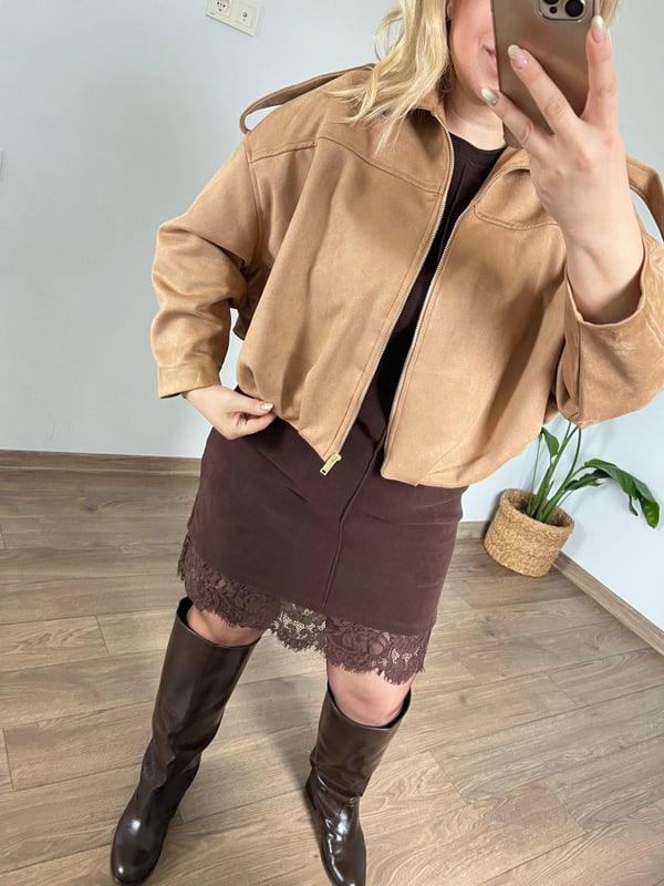 Bomber Ceket (Camel) 
