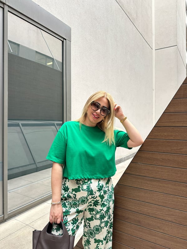 Crop Tshirt (Yeşil) 