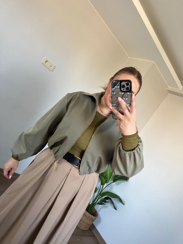 Haki Bomber Ceket