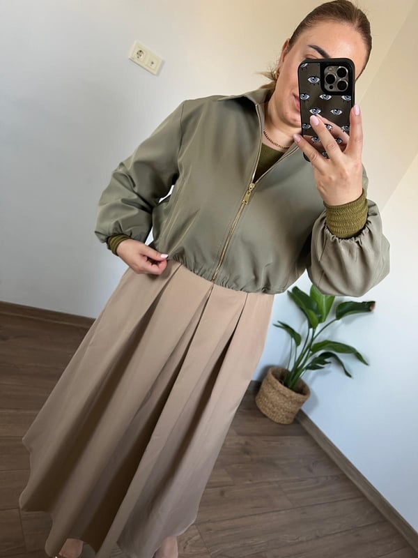 Haki Bomber Ceket