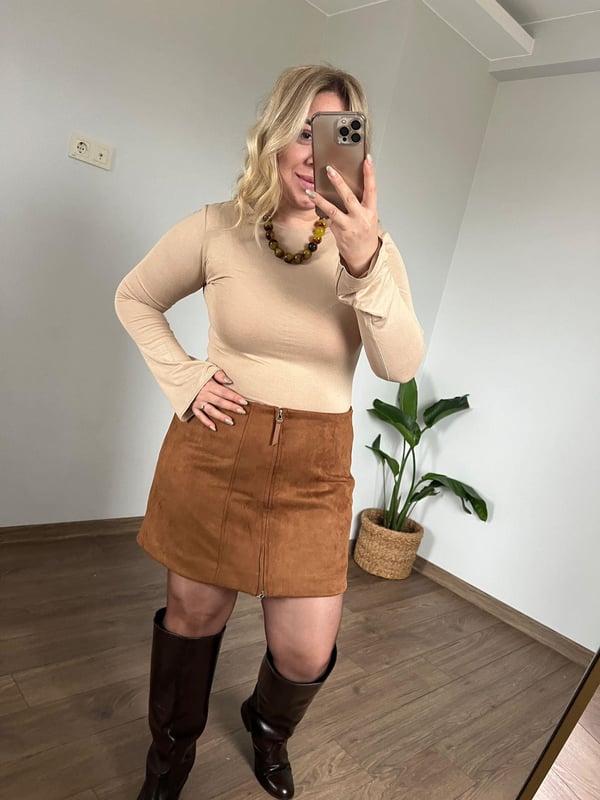 İnce Dokuma Kumaş Basic Body (Krem) 