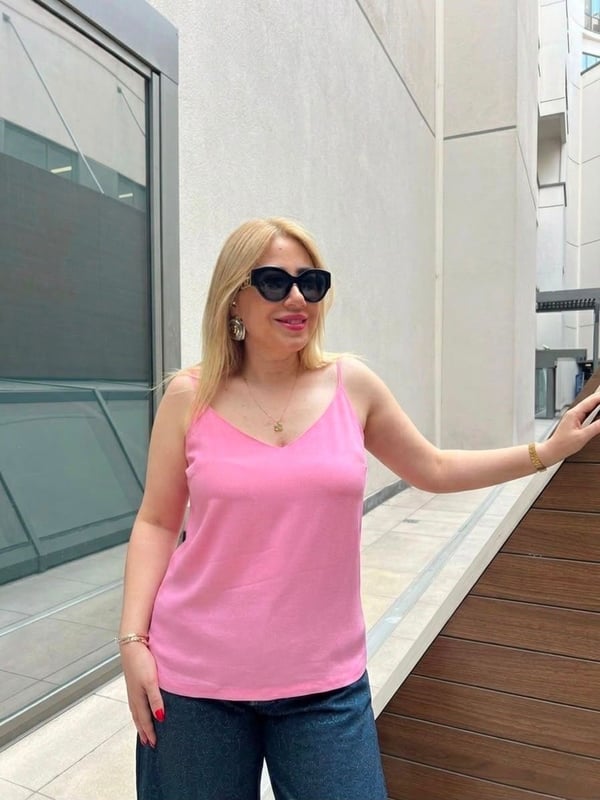 İpli Bluz (Pembe)