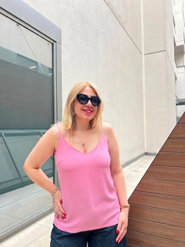 İpli Bluz (Pembe)