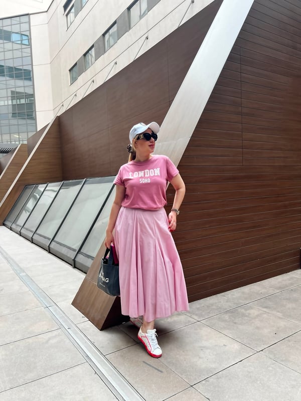 Midi Boy Etek  (Toz Pembe)