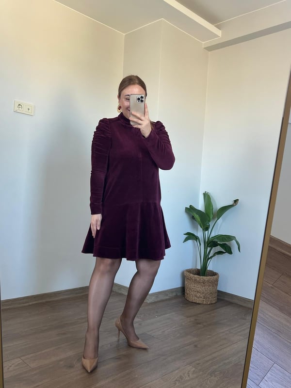 Orijinal Marka Kadife Elbise
