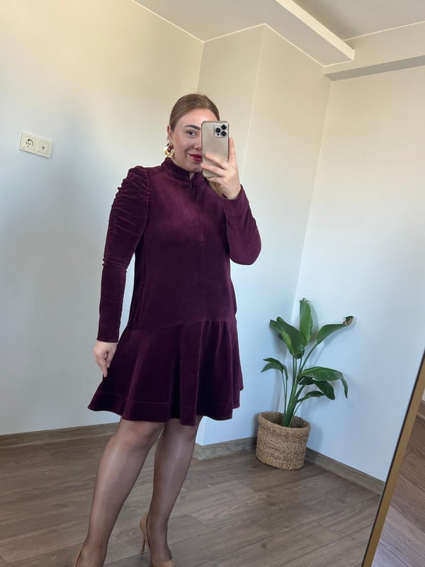 Orijinal Marka Kadife Elbise