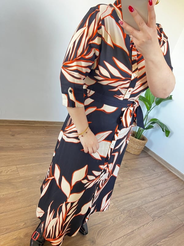 Orijinal Marka Maxi Boy Gömlek Elbise