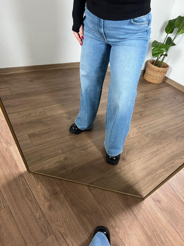 Orijinal Marka Yüksek Bel Full Likralı  Jean (Açık Mavi) 