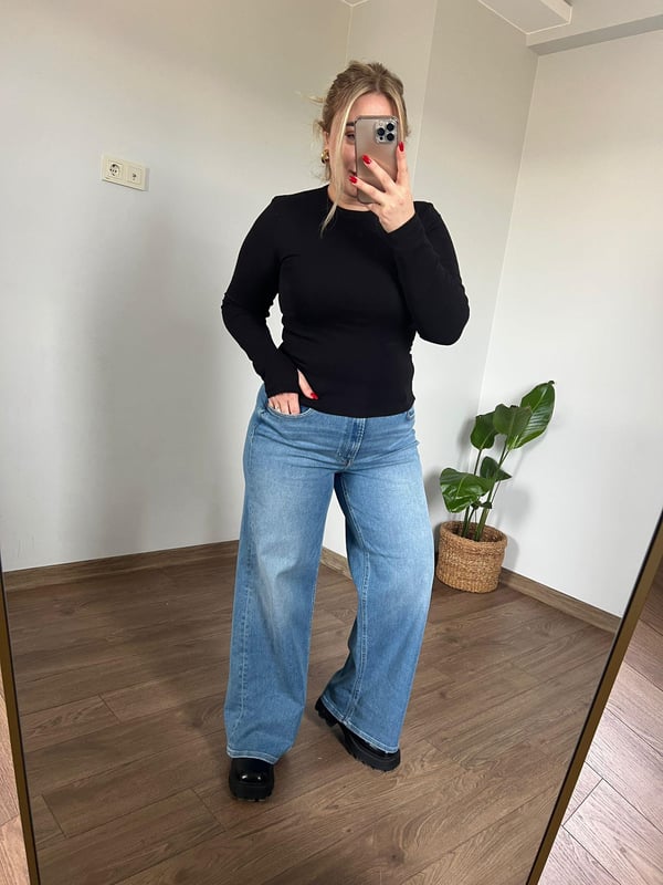 Orijinal Marka Yüksek Bel Full Likralı  Jean (Açık Mavi) 