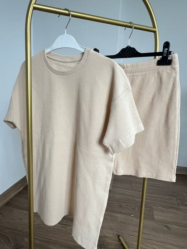 Petek kumaş pamuklu unisex takım 