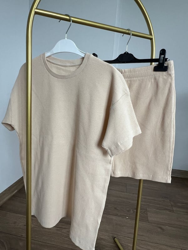 Petek kumaş pamuklu unisex takım 