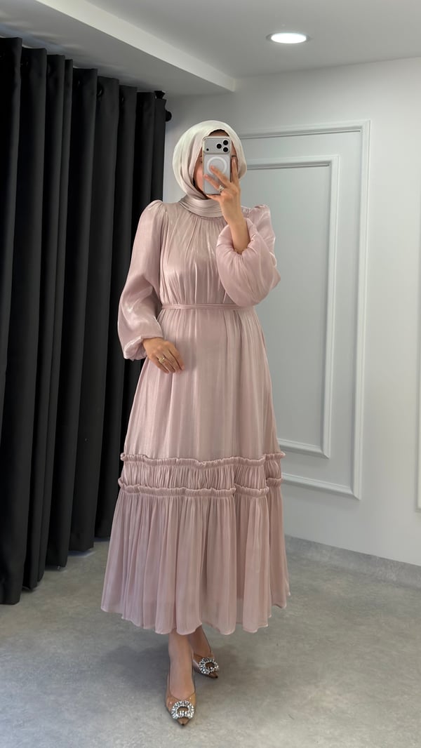 Almina Elbise | Pembe