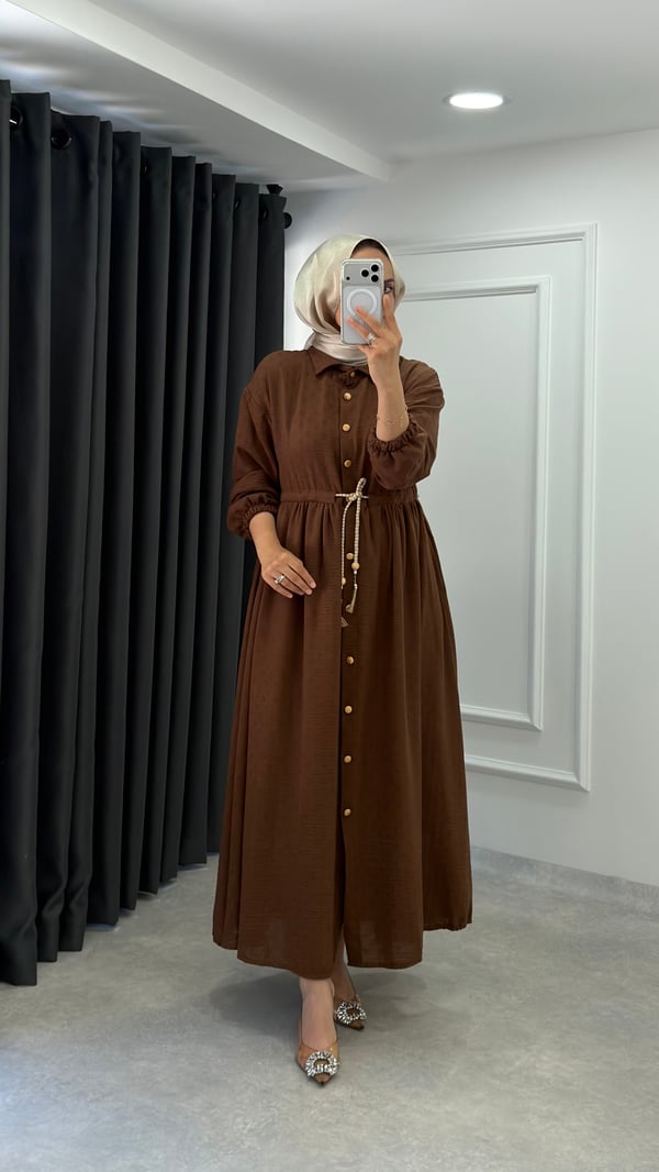 Fazilet Elbise | Kahve