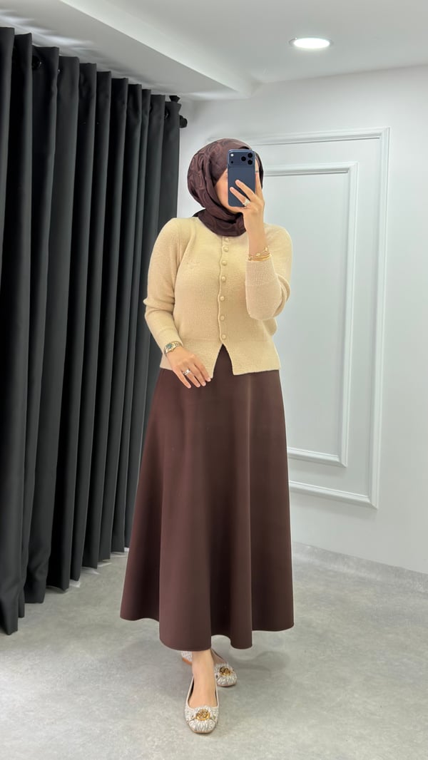 Kaşe Etek | Kahve