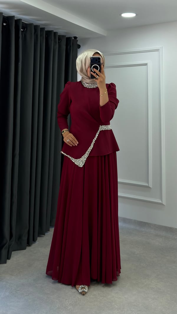 Nesrin Elbise | Bordo