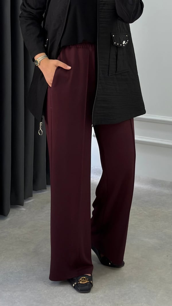 Oysh Pantolon | Bordo