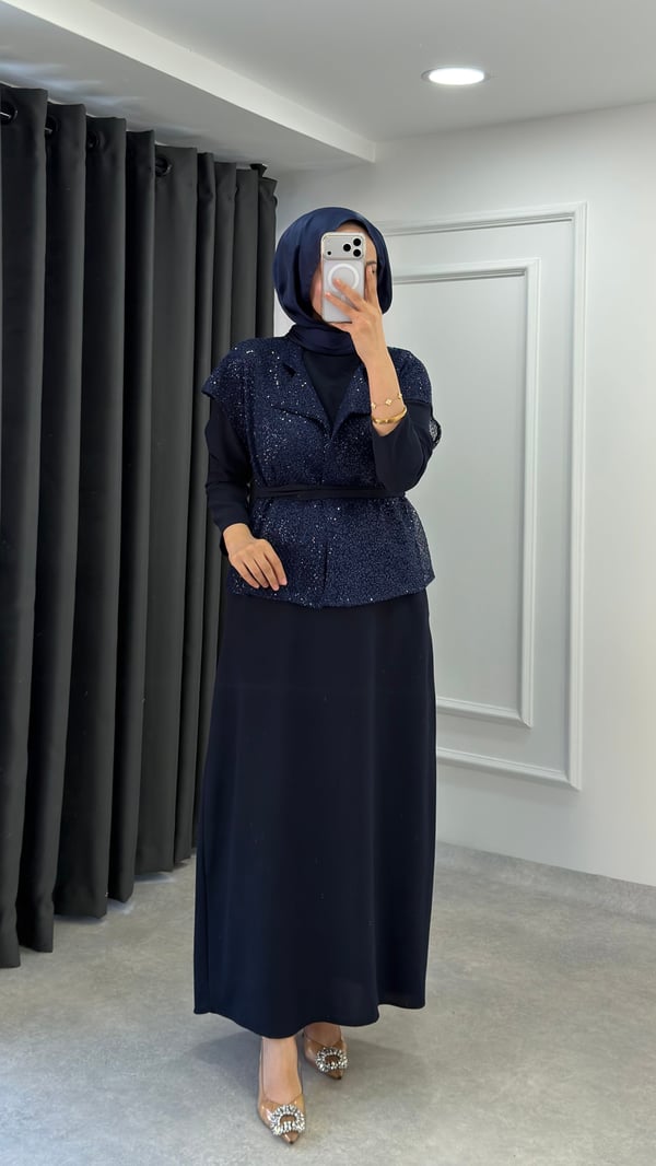 Şenay Elbise | Lacivert