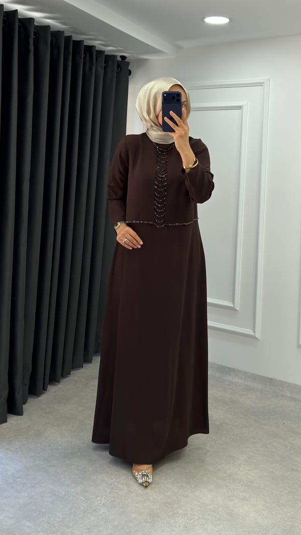 Songül Elbise | Kahve