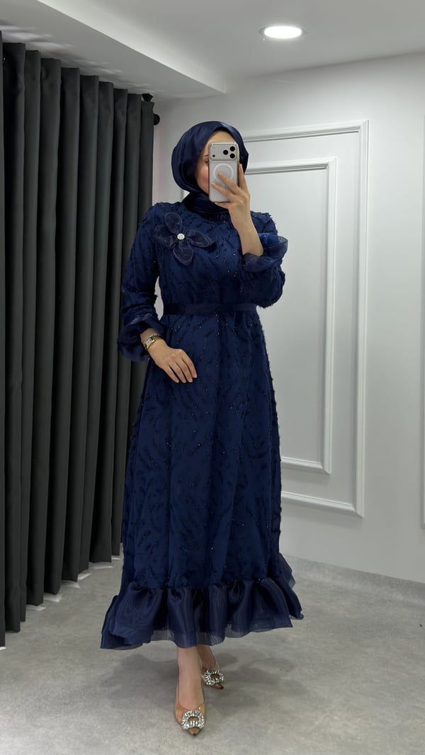 Zerrin Elbise | Lacivert