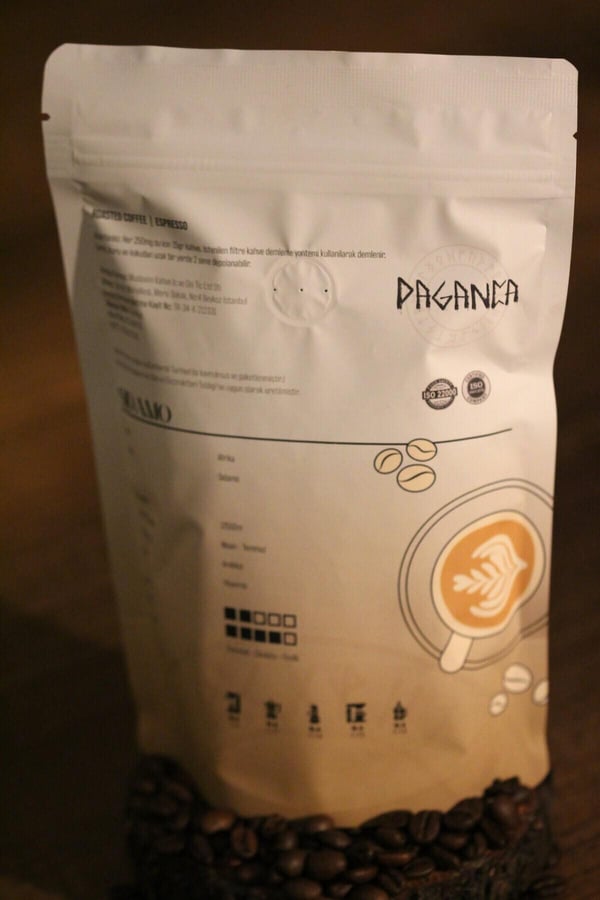250 gr Espresso Çekirdek Kahve %100 Arabica Etiyopya Sidamo