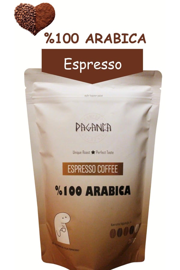 250 gr Espresso Çekirdek Kahve %100 Arabica Etiyopya Sidamo