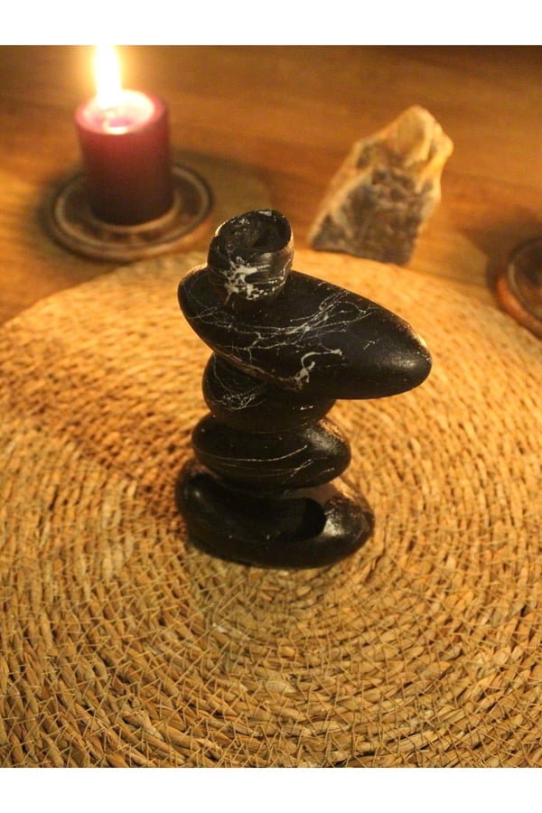 4 Taş Şelale Geri Akış Tütsülük ve 10 Adet Palo Santo Geri Akış Tütsü