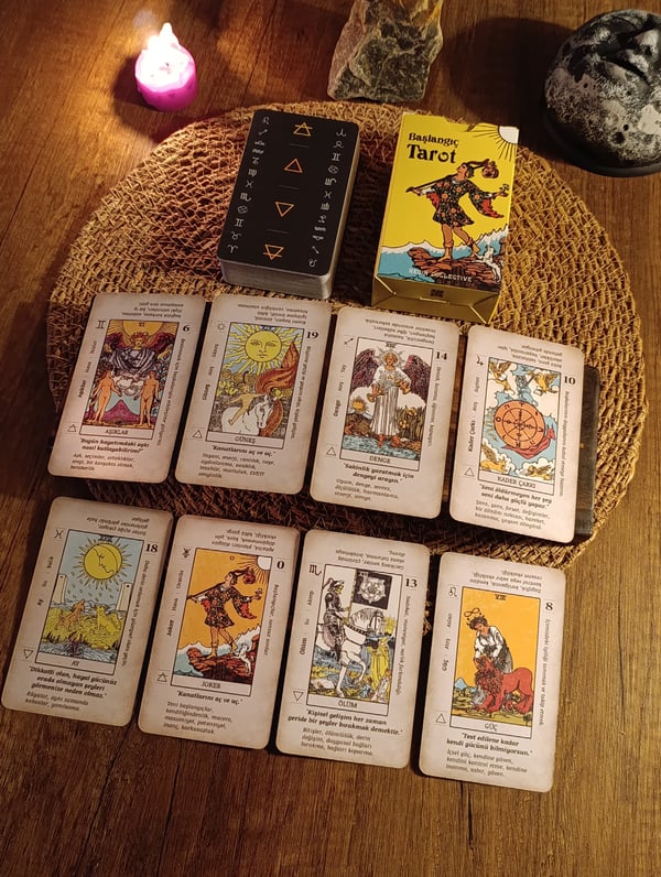 Başlangıç Tarot Destesi 78 Kart - Arındırma Kesesi Hediyeli