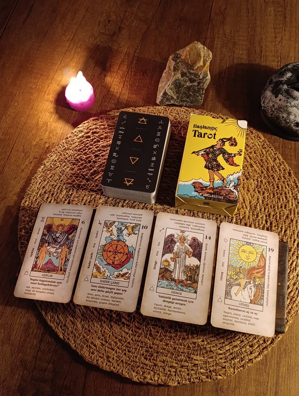 Başlangıç Tarot Destesi 78 Kart - Arındırma Kesesi Hediyeli